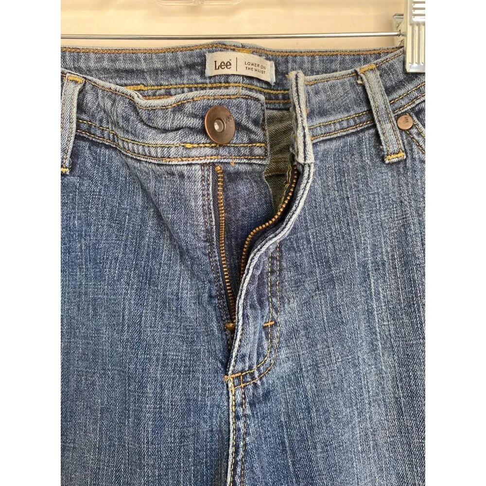 Womens Lee Lower on the waist capri style denim size 22M - Picture 3 of 11